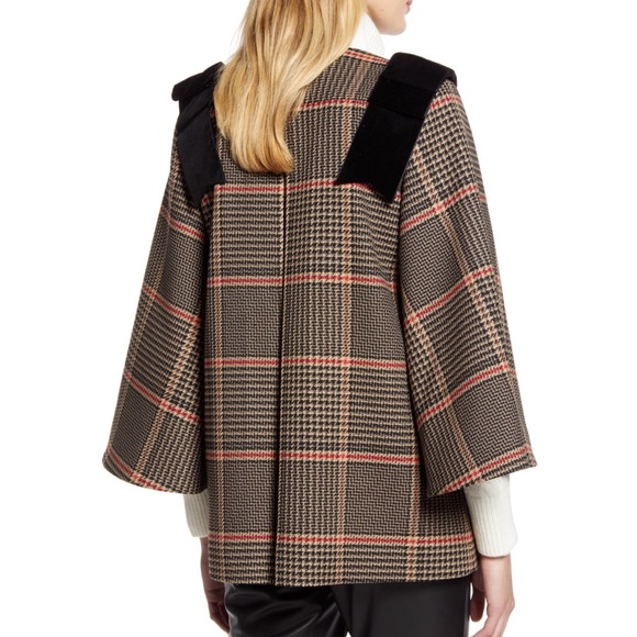 Halogen X Atlantic-Pacific Bow Detail Plaid Coat - Picture 6 of 8